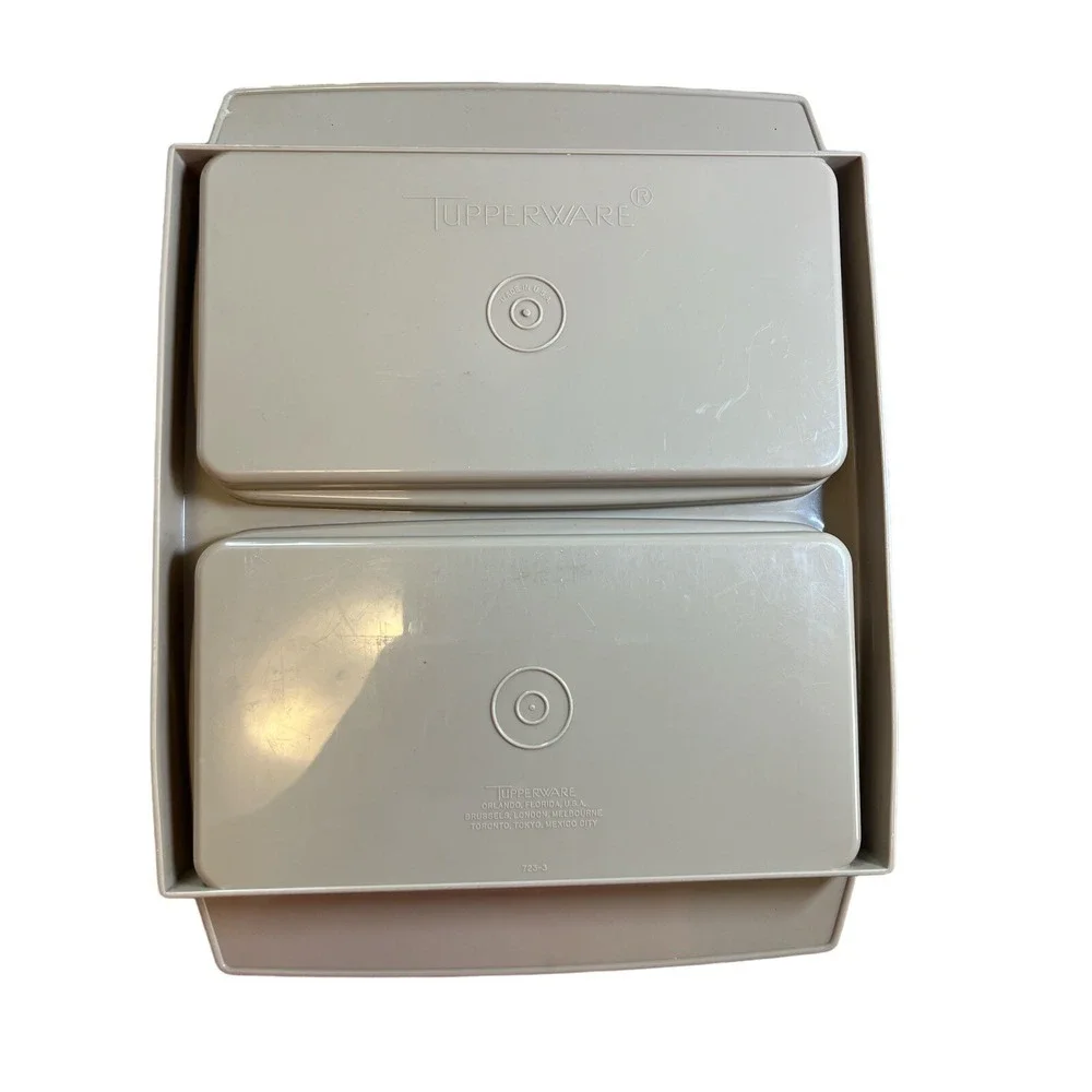 Vintage Tupperware Deviled Egg Tray Keeper‎ Carrier Container 723-3